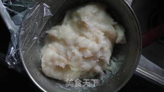 自制馅料－－紫薯、抹茶冰皮月饼的做法步骤：4