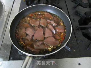 私房烩猪血的做法步骤:5