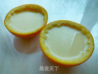 香橙蒸蛋的做法步骤:7