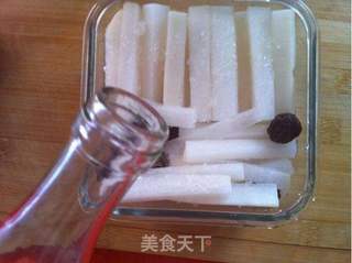 酸甜爽口的腌萝卜条的做法步骤:4
