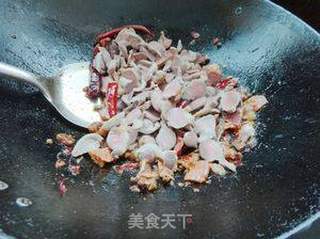 香辣火腿鸡胗的做法步骤:8