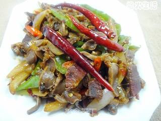 香辣火腿鸡胗的做法步骤:12