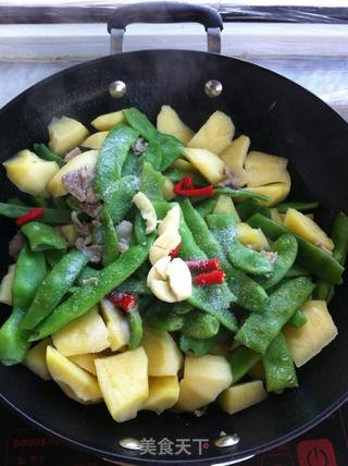 干锅豆角土豆的做法步骤:6