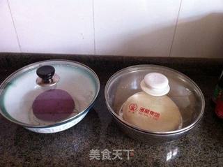 紫薯花开馒头的做法步骤:5