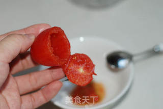 西柚燕麦番茄盏的做法步骤:3