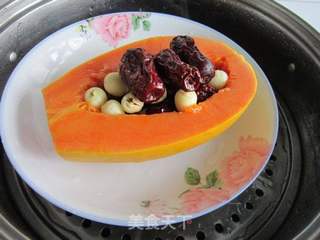 秋冬美白佳品——木瓜红枣莲子蜜的做法步骤:9