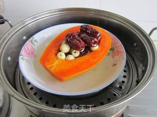 秋冬美白佳品——木瓜红枣莲子蜜的做法步骤:10