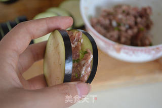 蒸煎茄子盒的做法步骤：3