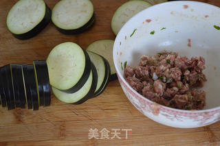 蒸煎茄子盒的做法步骤：2