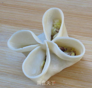 四喜蒸饺的做法步骤:4