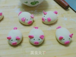 “萌”动你的心——小猪水果包的做法步骤:14