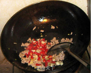 榄菜肉末四季豆的做法步骤:6