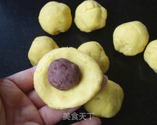 养生美食~芝麻红薯饼的做法步骤:8