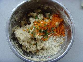 燕麦蔬菜饼的做法步骤:7
