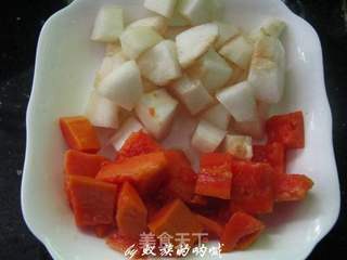 双雪木瓜糖水的做法步骤:3