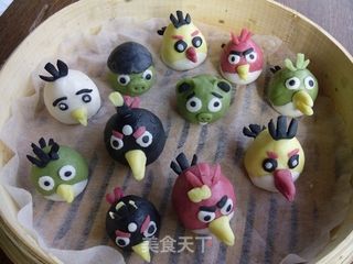 愤怒的小鸟糯米丸的做法步骤:12