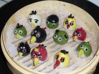 愤怒的小鸟糯米丸的做法步骤:13