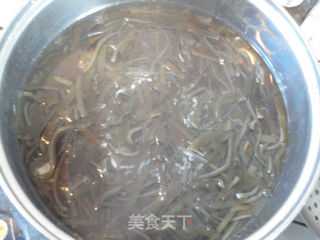 蚝油肉丝海带的做法步骤:6