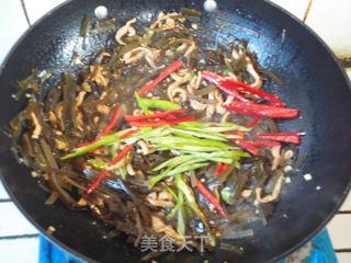 蚝油肉丝海带的做法步骤:10