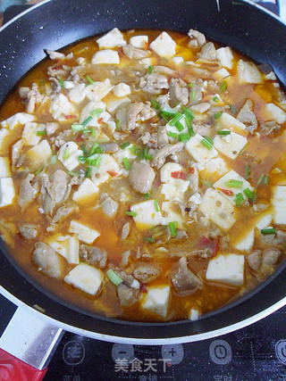 【麻辣鸡腿豆腐】的做法步骤:17
