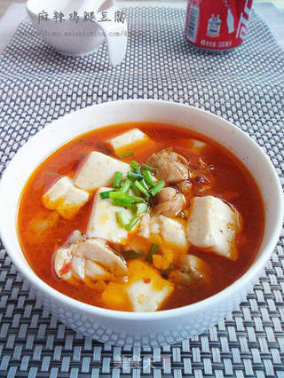 【麻辣鸡腿豆腐】的做法步骤:18