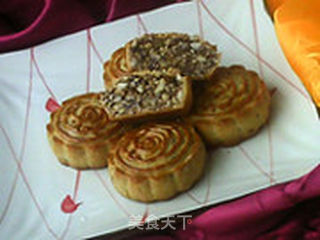 果仁玫瑰月饼的做法步骤:20