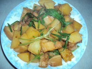 回锅肉烧土豆的做法步骤:13