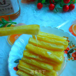 蜜糖薯条的做法步骤:7