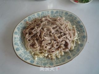 白灼里脊的做法步骤：8