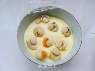 教你蒸出细腻嫩滑的蛋羹——扇贝肉蛋羹的做法步骤:8