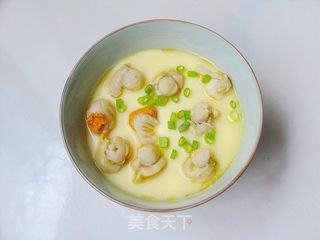 教你蒸出细腻嫩滑的蛋羹——扇贝肉蛋羹的做法步骤:10