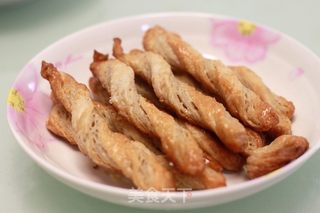 杏仁酥，酥条-叠被子的做法步骤：10