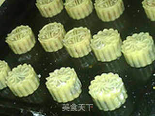 奶油蓝莓月饼的做法步骤:11