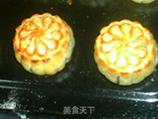 奶油蓝莓月饼的做法步骤:13