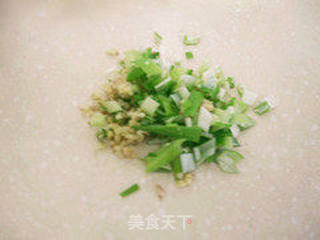 圆白菜素馅包子的做法步骤:4