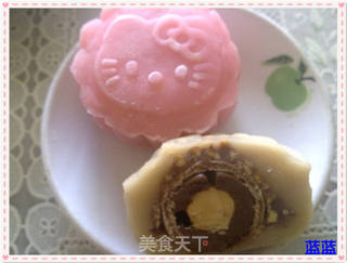 费列罗巧克力馅冰皮月饼的做法步骤:11