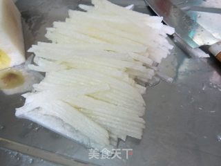 蜜汁青瓜雪梨丝的做法步骤：2