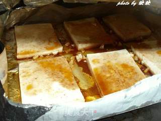 BBQ置顶烤盘余热新利用——煎豆腐的做法步骤:10