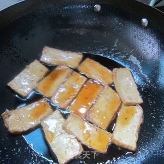 锅贴大块豆腐的做法步骤：4