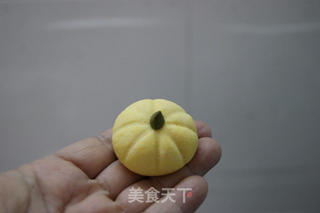 给家常饼干换个吸引眼球的可爱造型——童趣手工南瓜饼干的做法步骤:17