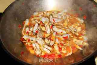 糟辣椒炒圣子螺的做法步骤：8