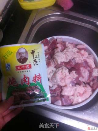 陕西本地炖羊肉的做法步骤:5