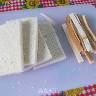 午后休闲小甜点の【吐司香蕉卷】的做法步骤：1