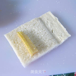 午后休闲小甜点の【吐司香蕉卷】的做法步骤：4