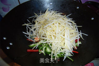 酸辣土豆丝的做法步骤:4