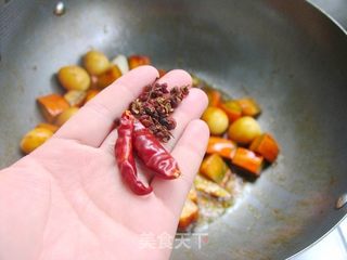 不一样的美味——鹌鹑蛋烧南瓜的做法步骤:9