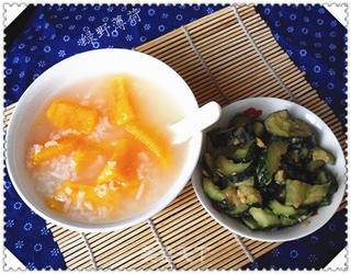 清粥小菜——江米红薯粥+麻酱拌黄瓜的做法步骤：14