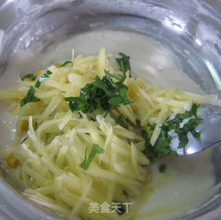 健康营养早餐【奶香蔬菜饼】的做法步骤:6
