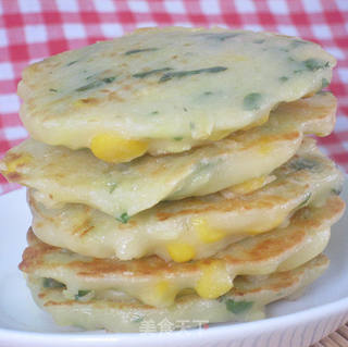 健康营养早餐【奶香蔬菜饼】的做法步骤:9