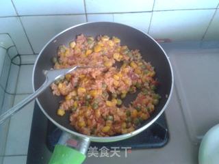 鼻孔鸡蛋包饭的做法步骤:9